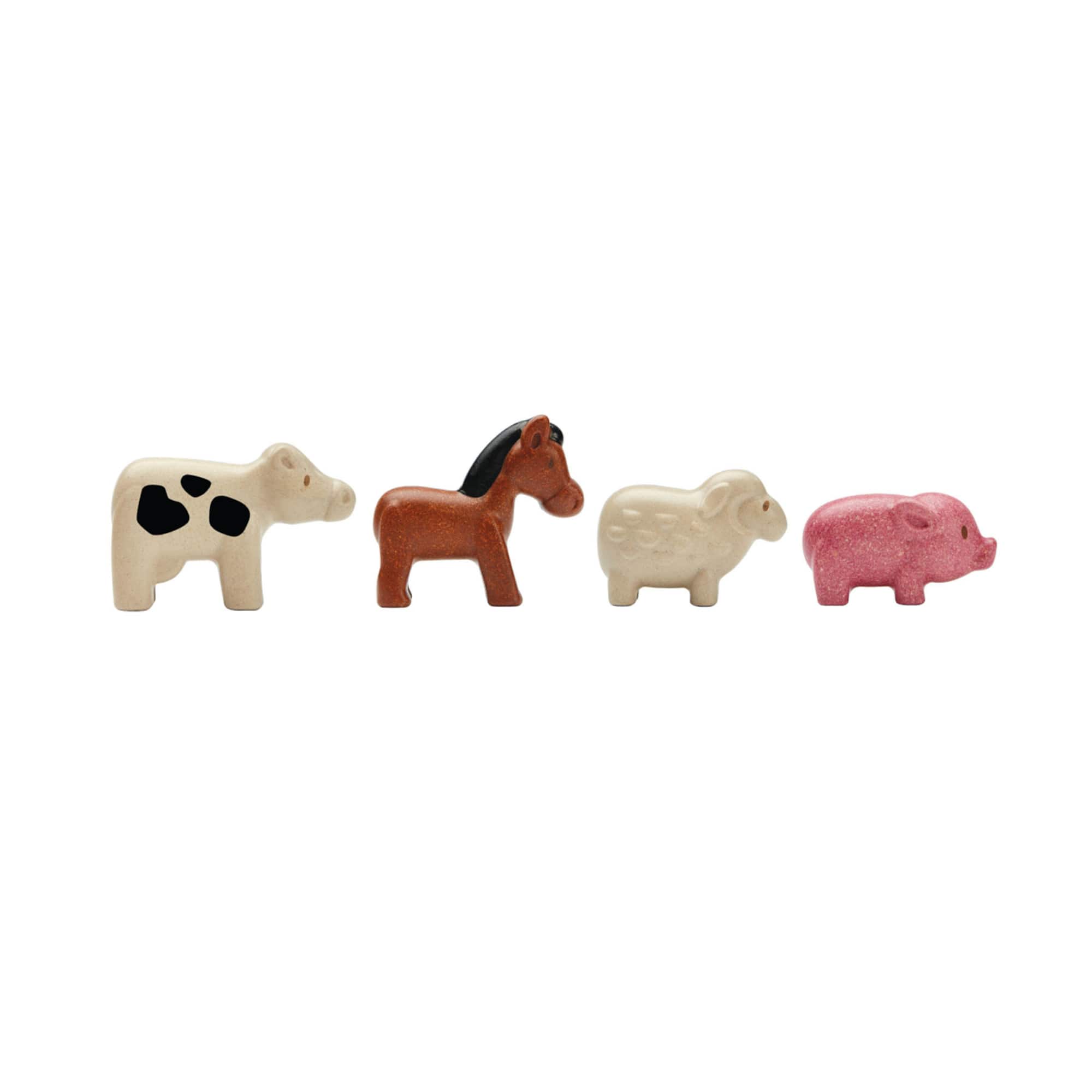 PlanToys Wooden Farm Animals Playset